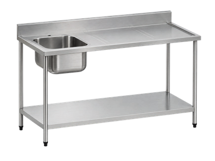 Mesa com Cuba e Prateleira